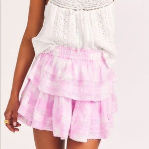 Pink LoveShackFancy skirt